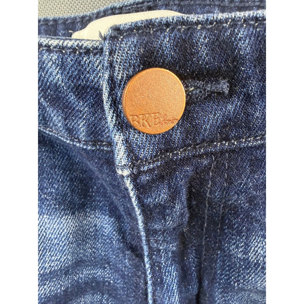 BKE Payton Denim Shorts Womens Dark Wash Distressed Frayed 26 - Picture 4 of 9